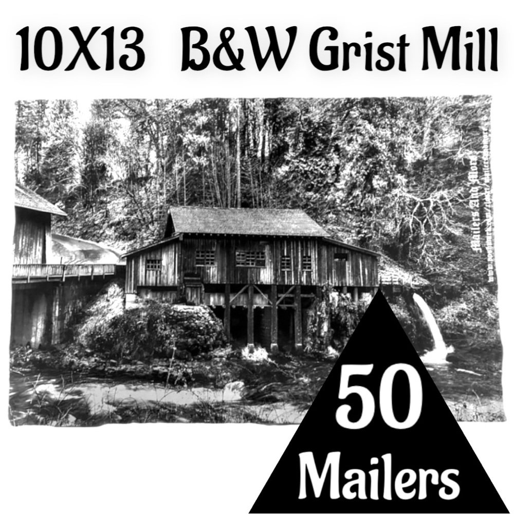 50 10X13 Poly Mailers Vintage Cedar Creek Grist Mill WA PRICE IS FIRM - Picture 3 of 7